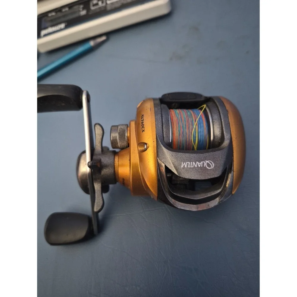 Used QUANTUM AURA AU360CX Baitcasting Fishing Reel Gear Ratio 6.2:1